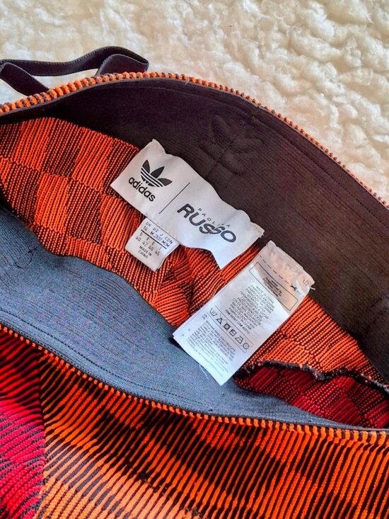 Paolina Russo x ADIDASRare Designer Leggings Orange Red Buckle Detail - Picture 7 of 7